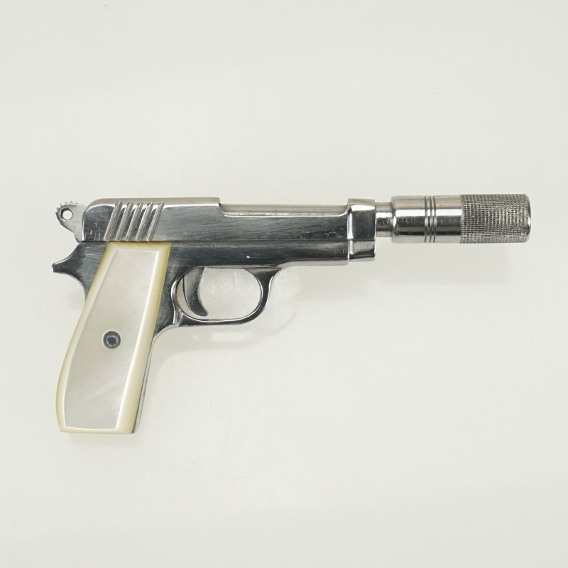 Beretta Silencer 2mm. Pinfire Gun Mother of pearl