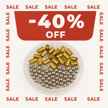 20 pcs. Cartridges + 60 pcs. Balls Caps for Berloque Xythos 2mm - Pinfire Gun